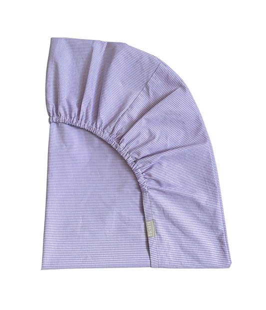 Spring Collection - Fitted Sheet Vichy Check (Lilac)