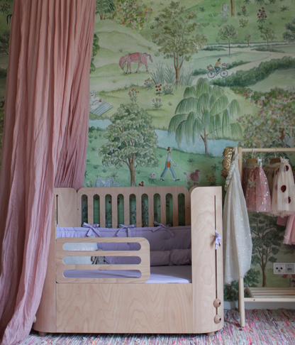 Spring Collection - Cot-bumper Vichy Check (Lilac)