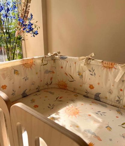 Cot Bumper for Baby Crib – My Sun, My Moon